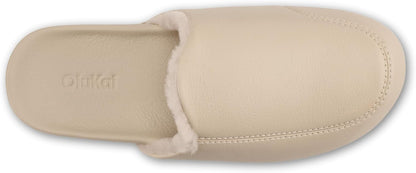OLUKAI Konea Women’s Shearling Leather Slipper, Comfortable & Soft Mule, Versatile House Shoe for Lounge Wear & Everyday