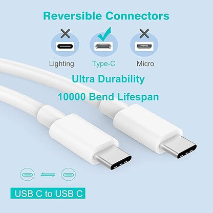 [Apple MFi Certified] iPhone 17 16 Pro Max Quick Charger,3Pack 20W USBC Wall Charger Block and 6 Feet USB C to USB C Fast Charging Cable for iPhone 17/17 Air/16 Pro/16 Pro Max/iPhone 15/15 ProMax/Plus