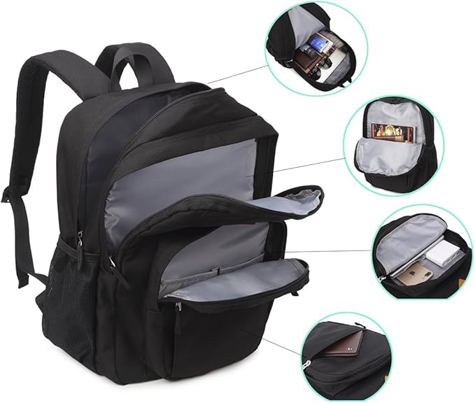 abshoo Classical Basic Travel Backpack For School Water Resistant Bookbag
