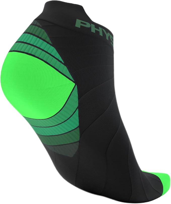 Physix Gear Short Compression Socks for Men & Women - Best Low Compression Socks Women & Men Ankle Socks with Arch Support