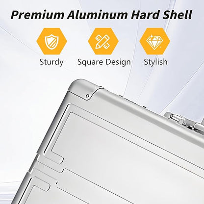 Simcat All Aluminum Carry On Luggage, 20 Inch Hard Shell Zipperless Luggages，Airline Approved Suitcase with TSA Lock and Silent Wheels (Silver,20inch/56.5x21.5x39.5cm)