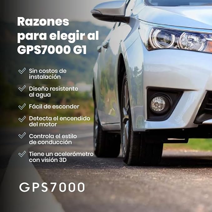 GPS7000-4G Hidden GPS Tracker for Vehicles | 12 Months of Service Included |Easy Self-Installation| After The 12 Months Included in The Service, You can Choose to Suscribe | No Hidden Fees