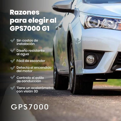 GPS7000-4G Hidden GPS Tracker for Vehicles | 12 Months of Service Included |Easy Self-Installation| After The 12 Months Included in The Service, You can Choose to Suscribe | No Hidden Fees
