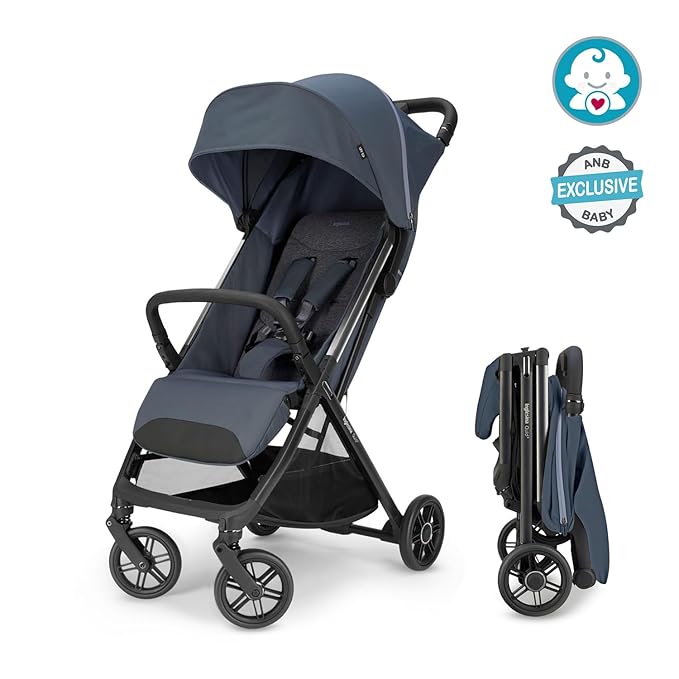 Inglesina Quid 3 Travel Stroller - Astral Blue | Lightweight Travel Stroller for Airplane, Umbrella Stroller for Baby & Toddler 0-55 lbs, Car Seat Compatible w/Carry Bag & Wheel Covers - Bundle Kit