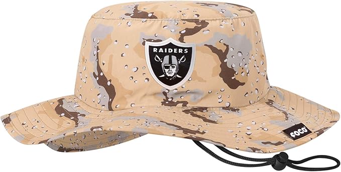 NFL Solid Team Color Logo Sport Outdoor Sun Bucket Boonie Hat