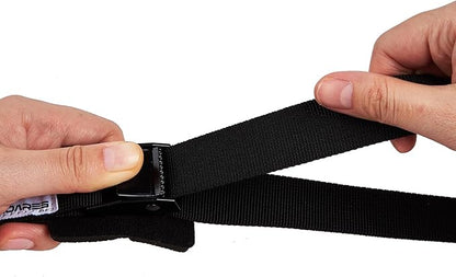 Lashing Straps with Padded Buckles Adjustable Cam Buckle Tie Down Cinch Strap for Packing Black 1in x10ft 10 Pack