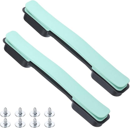 uxcell 2 Pcs Luggage Handle Replacement 8.5 Inch Suitcase Handle Carry Strap Plastic Pull Handle Grip Luggage Replacement Parts with Screws for Suitcase Box Luggage Case, Light Cyan
