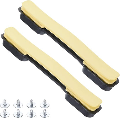 uxcell 2 Pcs Luggage Handle Replacement 8.5 Inch Suitcase Handle Carry Strap Plastic Pull Handle Grip Luggage Replacement Parts with Screws for Suitcase Box Luggage Case, Fruit Yellow