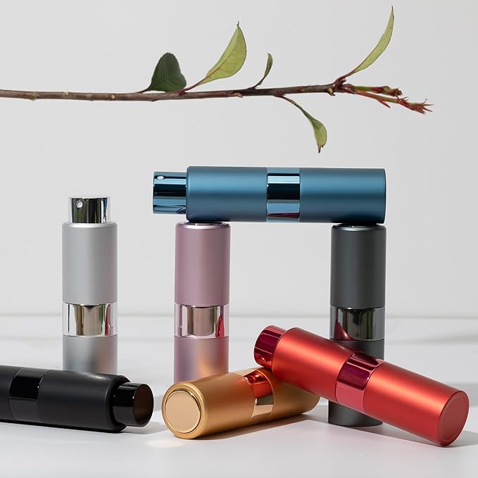 Perfume Travel Refillable Atomizer Bottle: Cologne Spray Mini for Refill - Empty Fragrance Sprayer for Men - Large Size 20ML Red