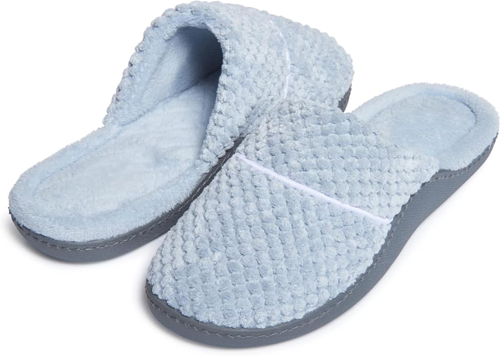 Laura Ashley Ladies Spa Rugged Slippers With Memory Foam Insole