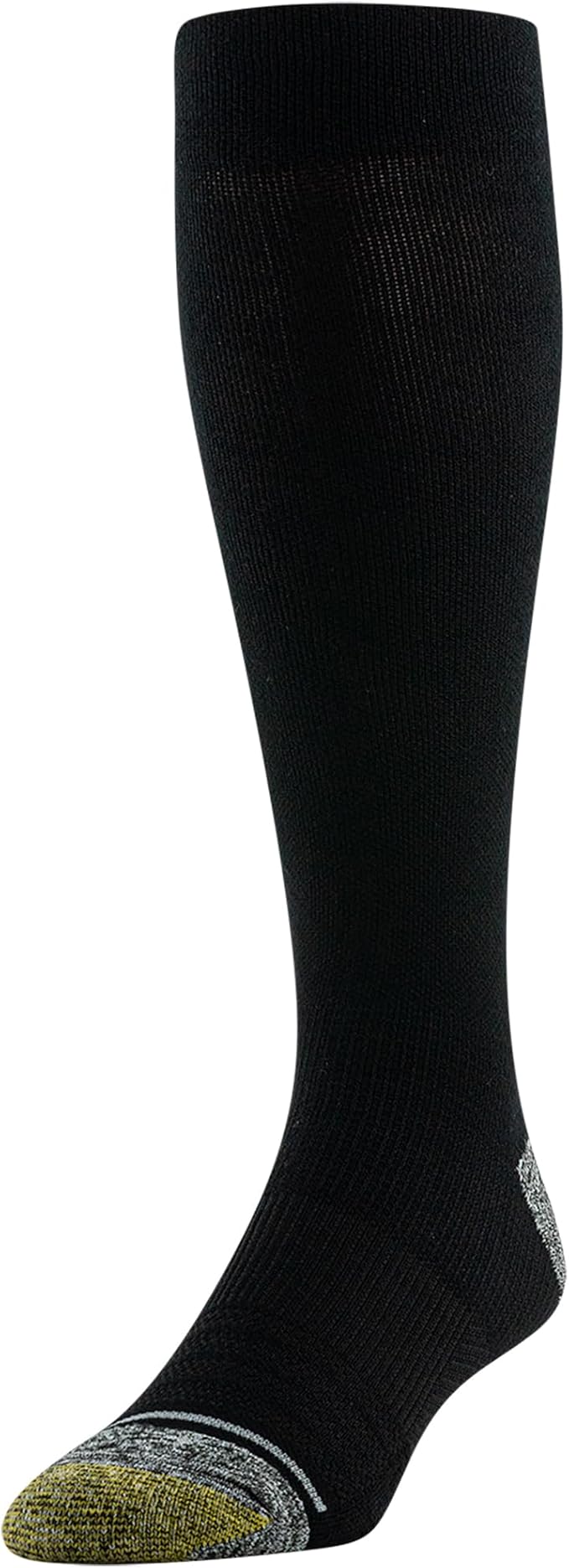 GOLDTOE Mens Mild Compression Over the Calf Comfort Socks, 2-pairs