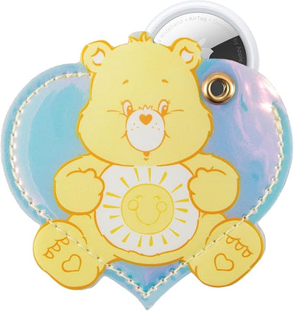 Sonix x Care Bears Keychain Case Compatible with Apple AirTag | Protective AirTag Cover Keychain Charm | Yellow Funshine Bear