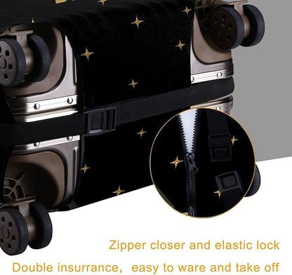 Travel Luggage Cover Washable Suitcase Protector Anti-Scratch Suitcase Cover Fits 18-32 Inch Luggage(M (for 22--24 inch luggage))