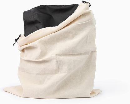 Shoe Bags for Travel Packing - Drawstring Sneaker Travel Bags - Cotton Cloth Shoe Dust Bags for Storage & Luggage - Washable Dust Cover Bags for Boots and Dress Shoes (3 Medium: 19"x15")
