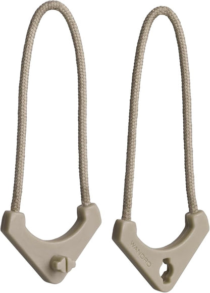 WANDRD Worryless™ Locking Zipper Pullers - Secure Your Travel Essentials - Zipper Locks for Travel Gear (Yuma Tan)