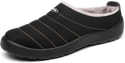 Mishansha Mens Womens House Slippers Warm Fur Lined Winter House Shoes Slip on Cozy Indoor Outdoor Slipper