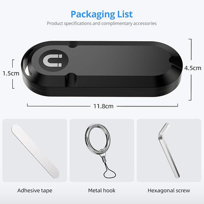 Long-Life Air Tracker Tags-1pc (Up to 10-Year,Use AA Battery), Extended Battery Case Item Finder Compatible for iPhone iPad Find My, Magnetic & Adhesive Mount Location Tag for Car, Equipment, Luggage