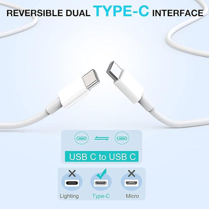 Long USB C Cable for iPhone 16 15 Charger,2Pack 20W USB C Charger Block i Phone 16 Pro Fast Charging 6FT C to C Cord Cable for iPhone 16/16 Pro/16 Plus/16 Pro Max/15/15 Plus/15 Pro Max/15 Pro/iPadPro