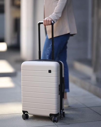 LUGGEX Carry On Luggage HUP3, Hardshell Suitcase with DiHook, Handy Pouch, 20 inch Expandable Suitcases Airline Approved TSA Lock, with Spinner Wheels (HX-Core)