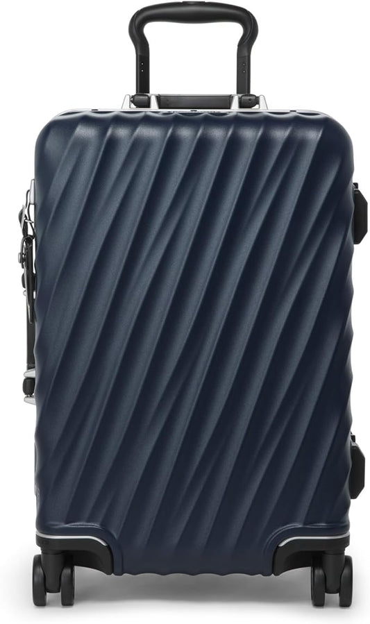 TUMI - 19 Degree Frame 4 Wheel Luggage - Lightweight and Highly Durable, Modern Design, Double-Lock Closure Hard Shell Men's and Women's Suitcase - 26" Short Trip Packing Case, Navy Texture