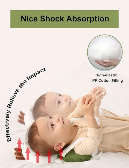 JunNeng Toddler Baby Head Protector Backpack for Toddler Walker with Knee Pads&Anti-Slip Socks, Turtle