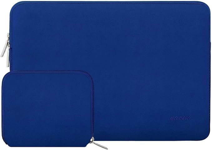 MOSISO Laptop Case 13.3 inch, 13-13.3 inch Laptop Sleeve Bag Compatible with MacBook Air/Pro 13/Pro 14 M5 M4 M3 M2 M1, HP Dell ASUS Lenovo, Neoprene Computer Sleeve Bag with Small Case, Royal Blue