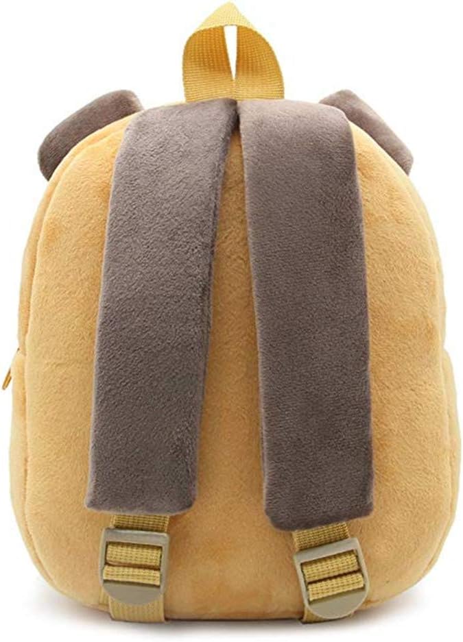 Children Toddler Preschool Backpack Plush Animal Cartoon Backpack Baby Kids School Satchel Travel Lunch Bags(Sanddog)