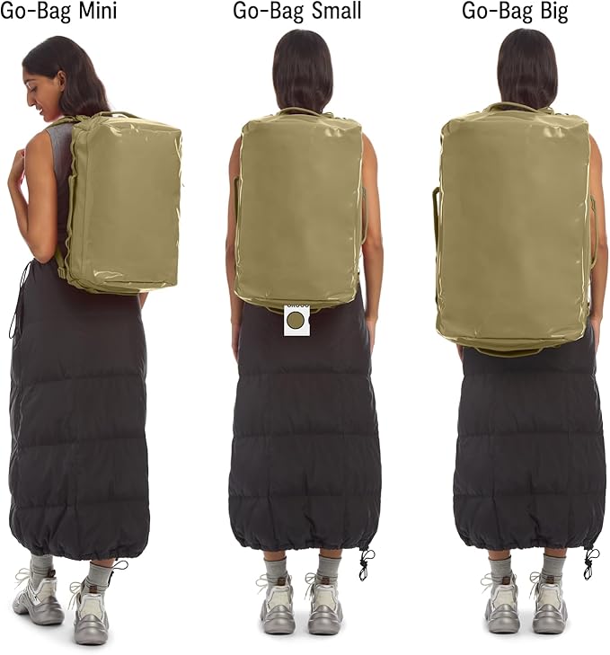 Baboon to the Moon Go-Bag Big Duffle Bag - Detachable Straps, Stylish, Compact, Large Travel Bag Lightweight, Durable, Water-Resistant for Men and Women (Crocodile)