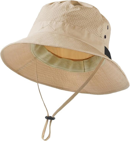 Sun Bucket Hat for Men Women Fishing Beach Safari Hats for Golf Hiking Hunting Outdoor UPF 50+