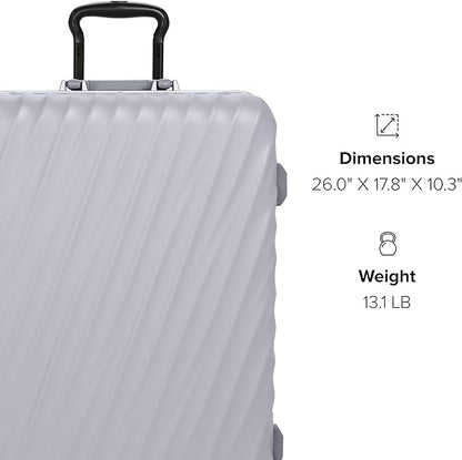 TUMI - 19 Degree Frame 4 Wheel Luggage - Lightweight and Highly Durable, Modern Design, Double-Lock Closure Hard Shell Men's and Women's Suitcase - 26" Short Trip Packing Case, Pearl Grey Texture