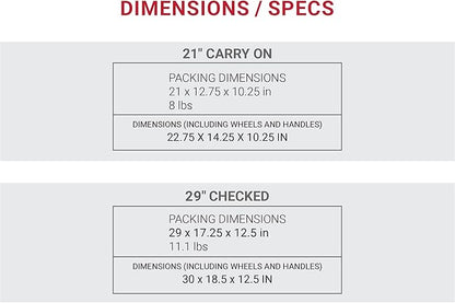 SwissGear Sion Softside Expandable Luggage, Black, 2-Piece Set (21/29)