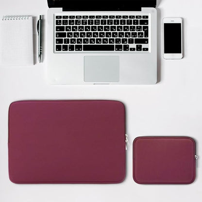 RAINYEAR 14 Inch Laptop Sleeve Case Protective Soft Padded Zipper Cover Carrying Computer Bag with Accessories Pouch, Compatible with 14" Notebook Tablet Chromebook (Red, Upgraded Version)
