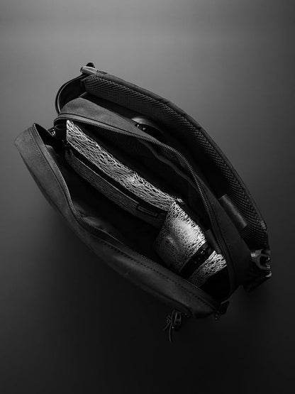 TACTICAL_GEEK Storage A5 EDC Storage Pouch Set, Molle EDC Gadget Pouch, Multi-Functional Utility Small Tool Pocket for Daily Carry (Transparent Grid)