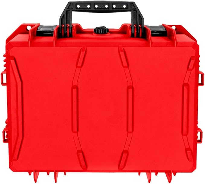 Eylar 18" Intact Series Hard Camera Case, Lightweight and Durable Stacker Design with Foam (Red)