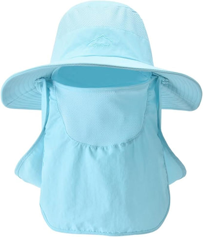 Sun Hats for Men Women Fishing Hat UPF 50+ Breathable Wide Brim Summer UV Protection Hat