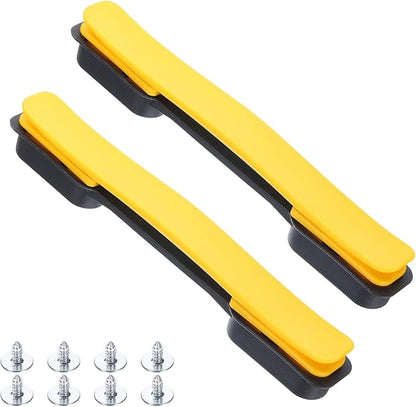 uxcell 2 Pcs Luggage Handle Replacement 8.5 Inch Suitcase Handle Carry Strap Plastic Pull Handle Grip Luggage Replacement Parts with Screws for Suitcase Box Luggage Case, Yellow