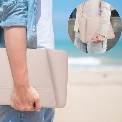 Laptop Sleeve 15.6 inch, Sturdy Portable Monitor Computer Laptop Case, Carrying Sleeve Bag 15.6'' with Pockets for MacBook PC Mac HP Lenovo Dell Asus Xbox Switch, Pink