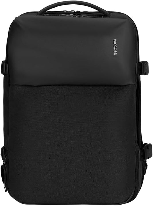 Incase A.R.C. Travel Backpack 38L – Expandable Carry On Luggage, Fits up to 17" Laptop – Butterfly Opening, Quick Access Pocket, Shoe Storage – Airplane Travel Essentials, Weekend Bag – Black