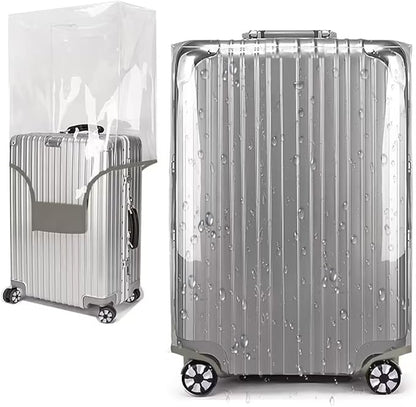 24 Inch Clear PVC Luggage Cover Protectors Suitcase Covers for Luggage Thickened suitcase protective cover for Wheeled Suitcase Suitable for 24"
