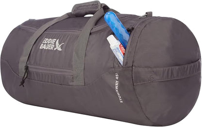 Eddie Bauer Stowaway Packable Duffel Bag | Travel | Foldable | Lightweight | Durable | Ripstop Polyester