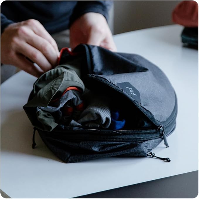 Peak Design Packing Cube, Sage, Weatherproof Luggage Cube with Dual Compartment Organization, Expansion and Compression, Zipper Opening, Travel Organizer for Men and Women, Size S