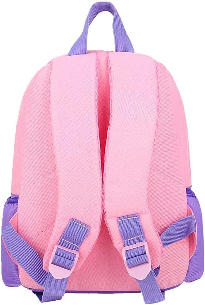 11 Inch Kids Small Toddler Preschool Travel Backpack Cute Cartoon Daypack (Unicorn Pink and Purple)