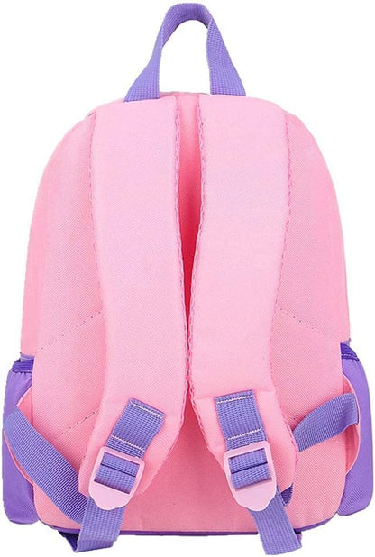 11 Inch Kids Small Toddler Preschool Travel Backpack Cute Cartoon Daypack (Unicorn Pink and Purple)