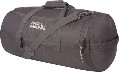 Eddie Bauer Stowaway Packable Duffel Bag | Travel | Foldable | Lightweight | Durable | Ripstop Polyester