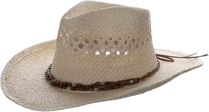 Panama Jack Drifter Sun Hat - Toyo Straw, 3 1/4" Shapeable Brim