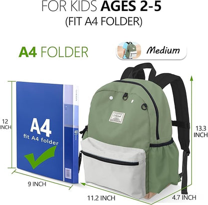 Toddler Backpack for Boys Girls 2-5, Preschool Backpack for Boys Girls, Kids Child Kindergarten Backpack, 13" H, Fit Standard Folder