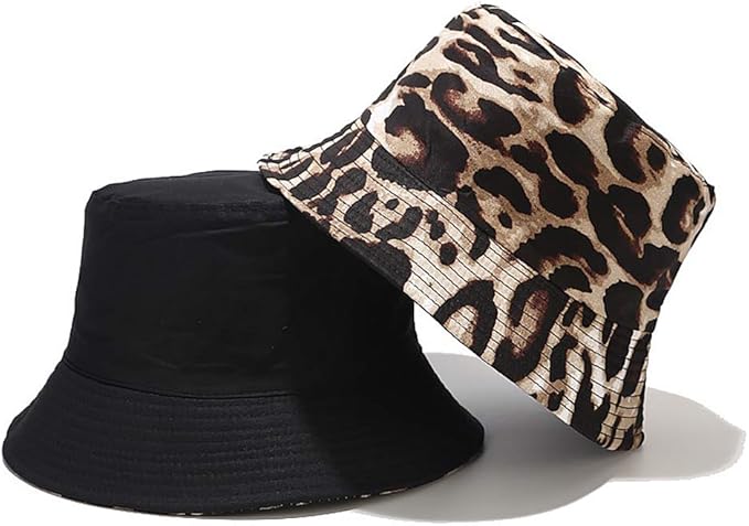 XYIYI Cute Bucket Hat Beach Fisherman Hats for Women, Reversible Double-Side-Wear
