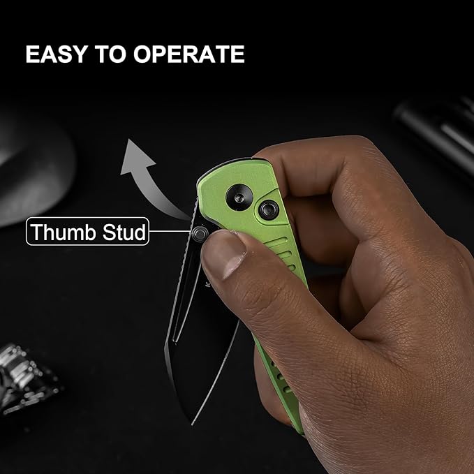 Kizer Parakeet EDC Pocket Knife, 2.46" Nitro-V Blade Folding Knife with Aluminum Handle, Thumb Stud Opener Small EDC Knives for Men Women Camping Hunting V2706A5