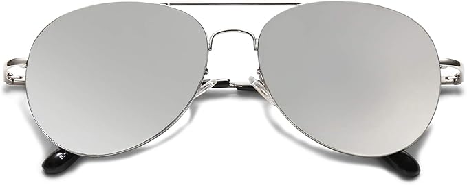 SOJOS Classic Aviator Sunglasses for Women Men Metal Frame Spring Hinges SJ1030