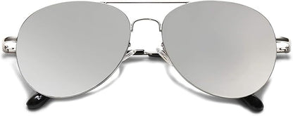 SOJOS Classic Aviator Sunglasses for Women Men Metal Frame Spring Hinges SJ1030